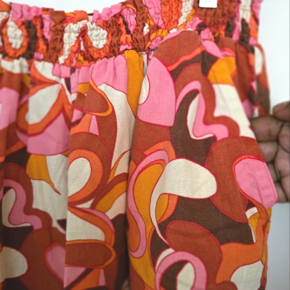 70's Psychedelic Print Short Set Size 3X - Picture 12 of 15